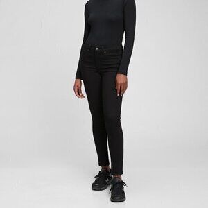 gap | black wash true skinny jeans | size 27R